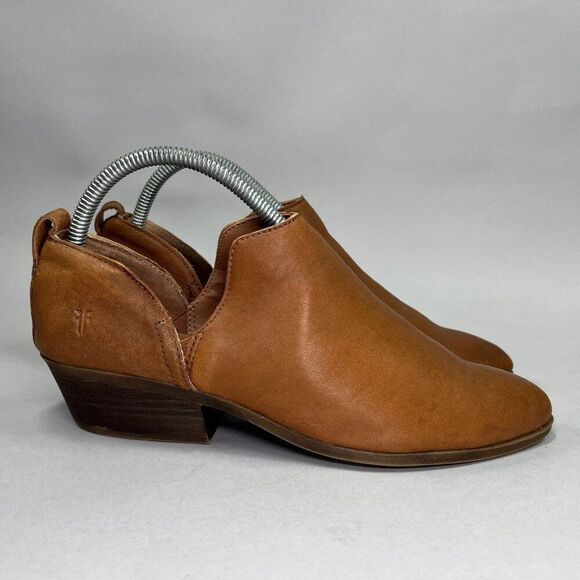 Frye Women's Rowen Slip-On Leather Ankle Booties - Picture 1 of 13
